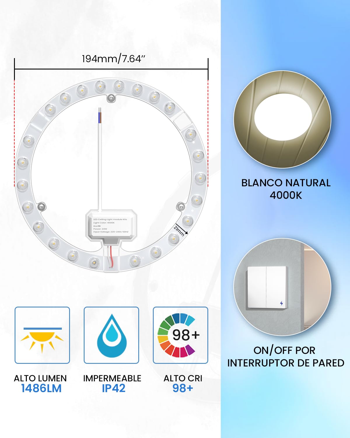 LED MODULE 18W 6500K