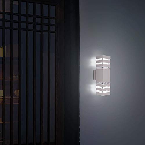 LAMP DE PARED UPDOWN E27 GRIS CUAD