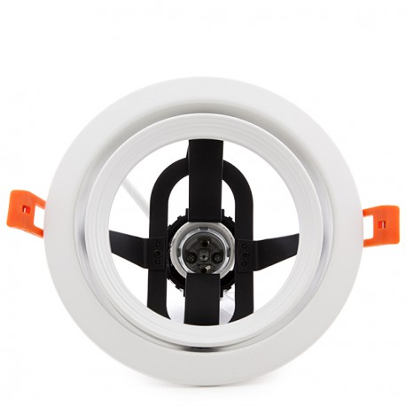 BASE DE PAR 30 BLANCO MOVIBLE