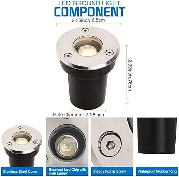 LAMP DE PISO 1W 12V IP67