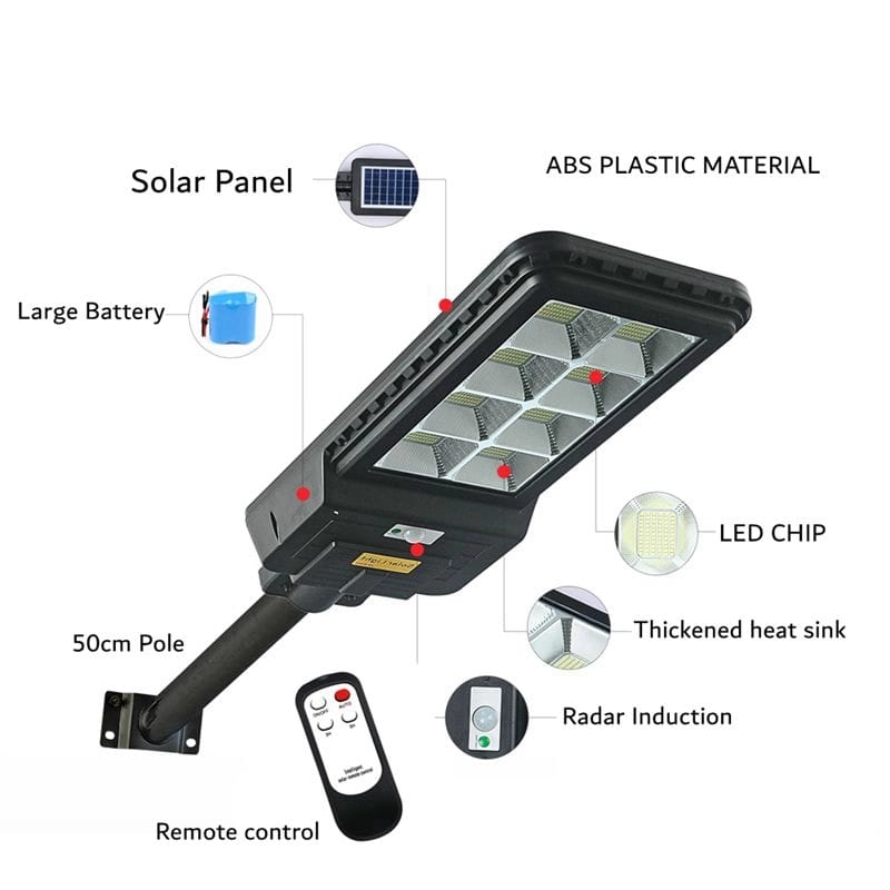 LAMPARA DE CALLE SOLAR 400W 
