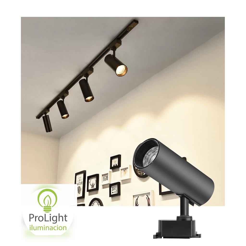 LAMP DE RIEL 20W INTEGRADO NEG 3000K 