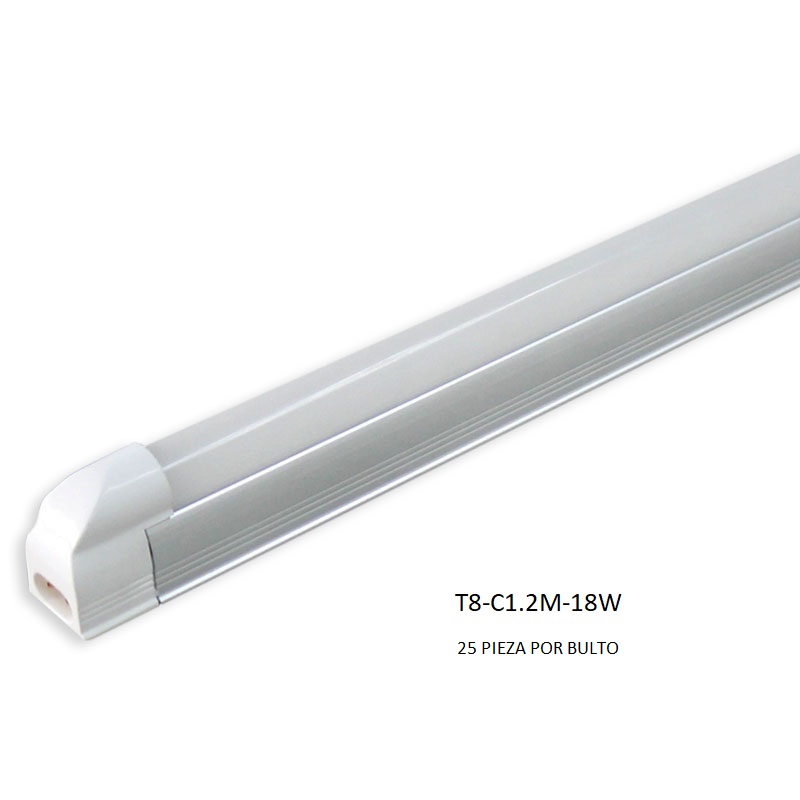 TUBO LED 18W T8 CON BASE 1.2CM