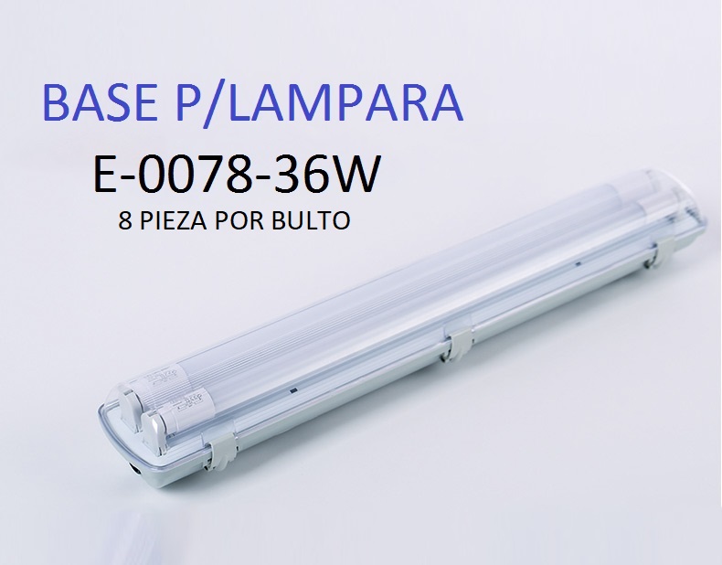 KIT LAMPARA ANTIPOLVO + 2 TUBOS 1.2 18W
