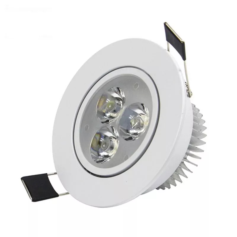 SPOT LIGHT LED  CALIDO 3W       BORDE BLANCO              