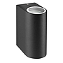 LAMPARA DE PARED UP DOWN 2XGU10 BLACK