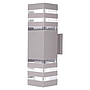LAMP DE PARED UPDOWN E27 GRIS CUAD
